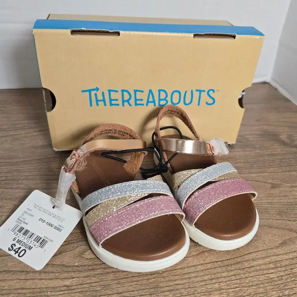 Thereabouts TH Lil Lila Rose Gold toddler 6M NWT